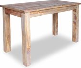 Eettafel Bruin Hout Antiek (Incl LW Klok) Rechthoekig - Dineertafel - Eet tafel - Eetkamertafel - Woonkamer tafel