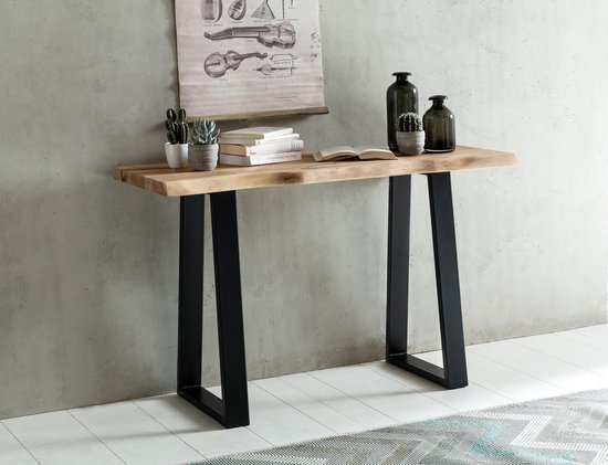 Nancy's Console Table Acacia Wood - Table d' Tables d'appoint 120 x 75 x 45 cm