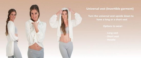 Yoga Vest-vest dames-Wit | bol.com