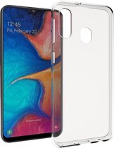 Samsung A20e Hoesje Transparant - Accezz Clear Backcover - Shockproof