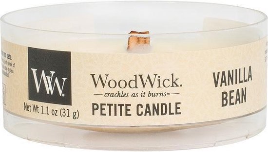 Woodwick Vanilla Bean Petite Travel Candle