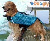 DOEGLY - Zwemvest voor honden - zwem jas - zwemondersteuning voor honden - BLAUW - SMALL (S)