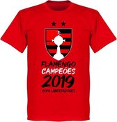 Flamengo 2019 Copa Libertadores Champions T-Shirt - Rood - 3XL