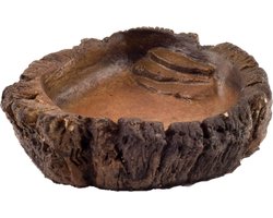 CeramicNature Terrarium bowl natuurgetrouw | waterbak voor reptielen en amfibieën in diverse maten TP02W: 10x9x3cm