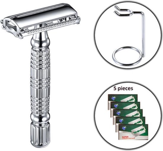 JIMMAR Safety Razor Dubbelzijdig Scheermes Klassiek Double Edge