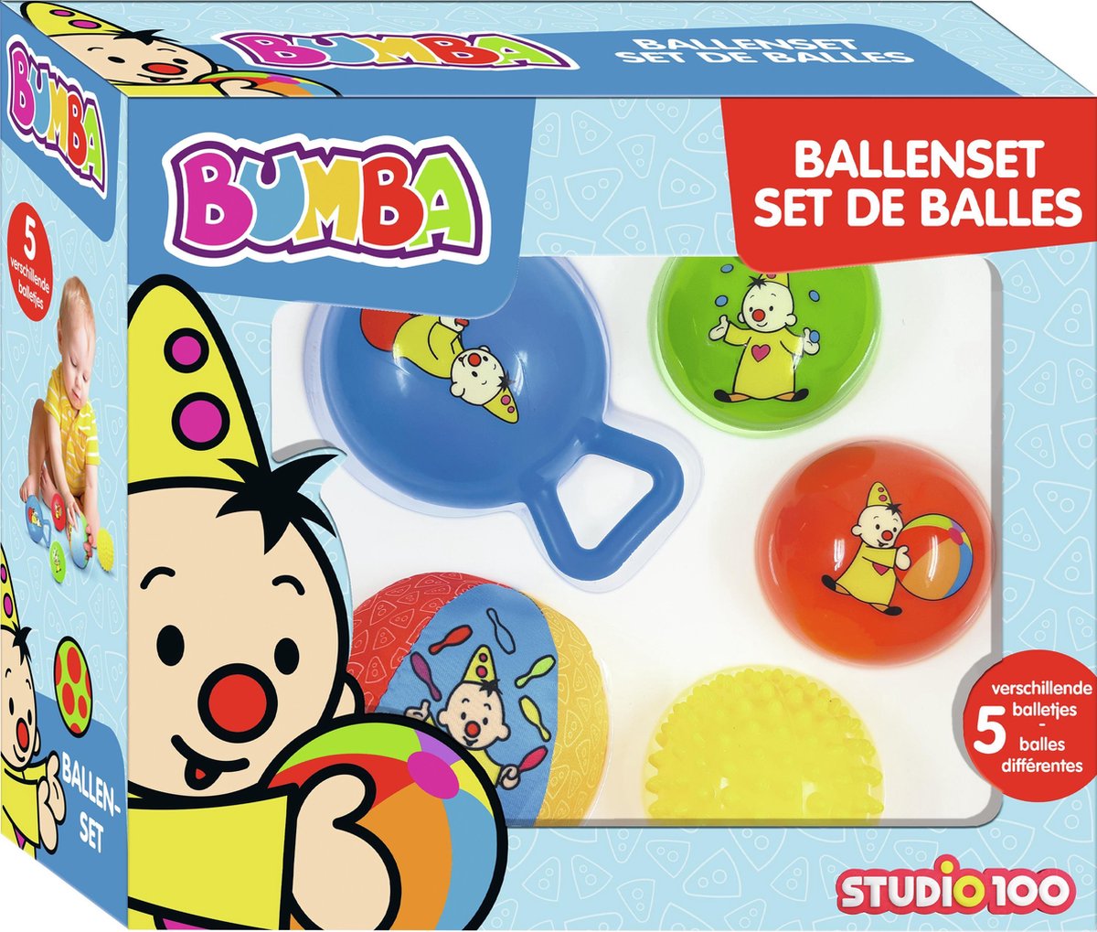 Bumba speelgoedbal - set van balletjes - 5 verschillende balletjes | bol.com