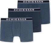 Schiesser Heren Boxershort - 3-pack - Blauw - Maat 2XL