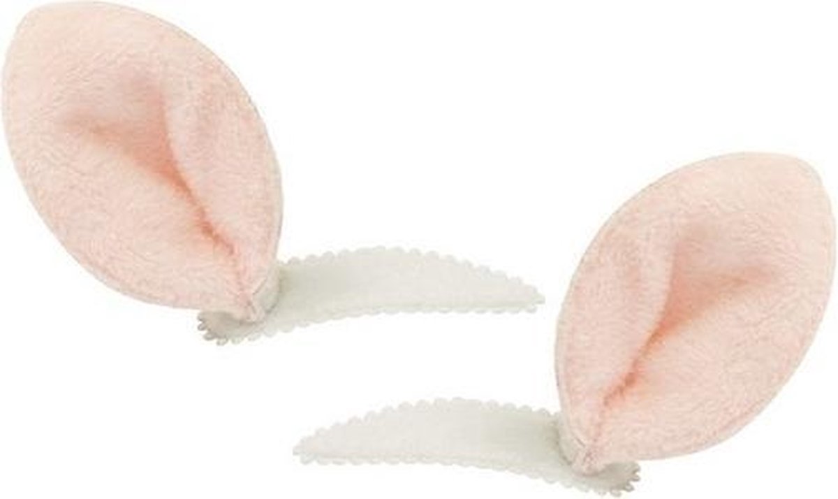 Haarspeldjes met konijnenoren - paas cadeautje - Verkleedaccessoires voor kinderen - Pasen - eieren zoeken - Merkloos