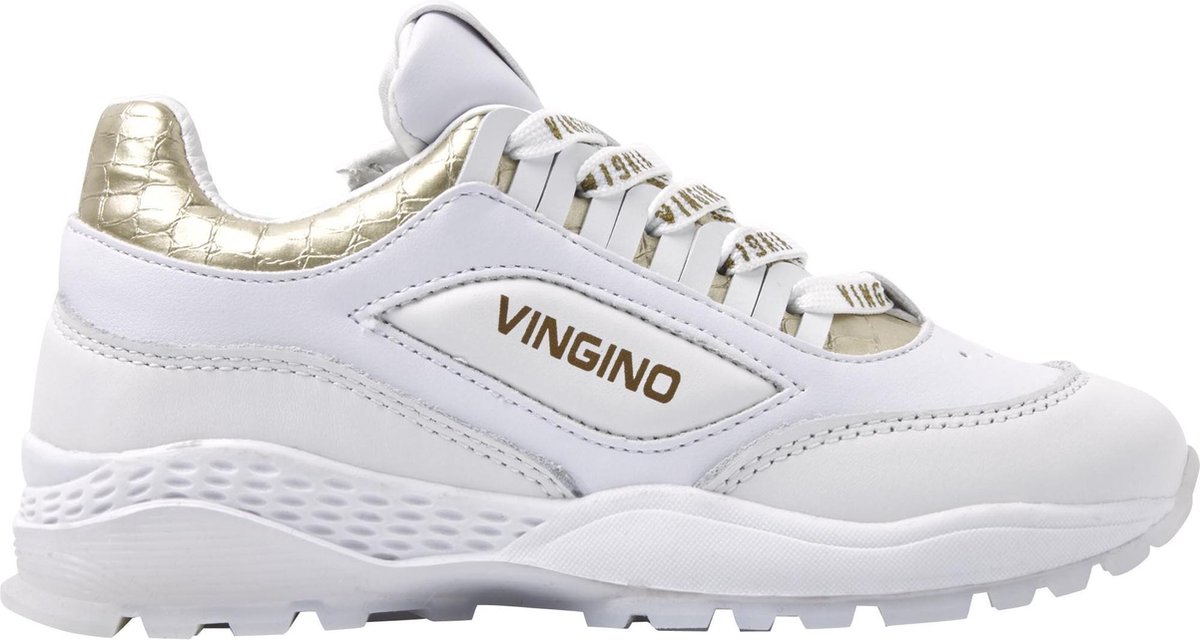 Vingino Fenna Lage sneakers - Leren Sneaker - Meisjes - Wit - Maat 39 |  bol.com
