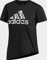 adidas Ikat Bos Tee Sportshirt Dames - Black - Maat XL