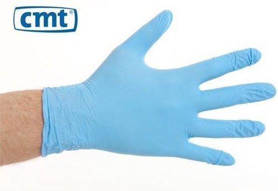 100st Handschoenen soft nitril Medium ongepoederd blauw (30031)