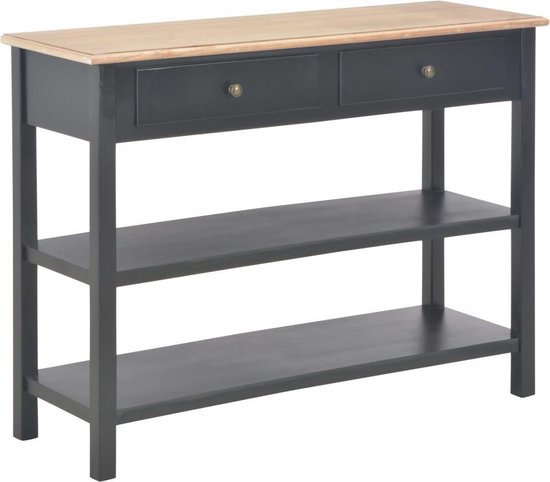 Sidetable Zwart (Incl LW 3d klok) - wandtafel - Tv kast- opbergkast -  Boekenkast -... | bol.com