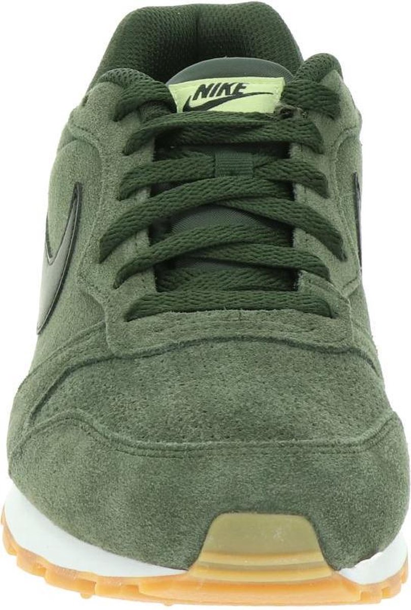 Nike MD Runner 2 Suede Heren Sneakers - Sequoia/Black-Lawn-Gum Light Brown  - Maat 45 | bol