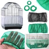 WiseGoods - Premium Birdcage Cover - Birdseed Collector - Seed Collector - Cover - Accessory Birdseed Collector - Nylon - Green
