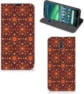 Nokia 2.3 Hoesje met Magneet Batik Brown