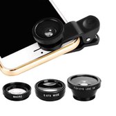 WiseGoods - Premium Smartphone Lens Kit - Clip On Lens Mobiele Telefoon - Groothoek Fisheye Lens - Geschikt voor iPhone