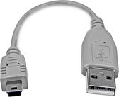 USB 2.0 A to Mini USB B Cable Startech USB2HABM6IN Grey