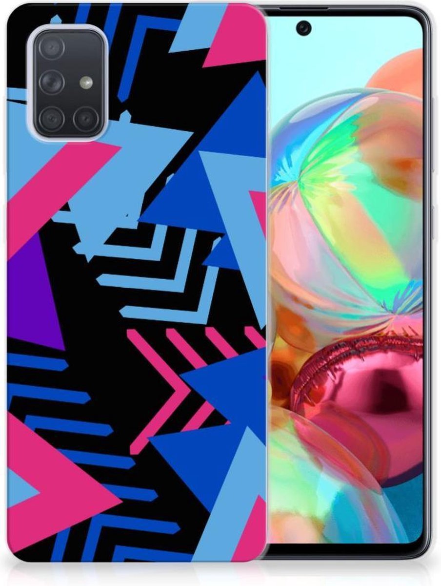 Samsung Galaxy A71 TPU Hoesje Funky Triangle