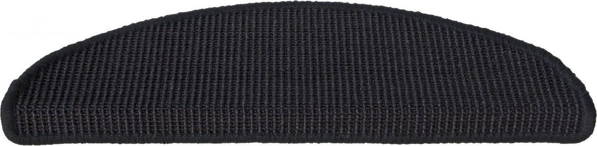 Trapmat sisal zwart set 15 stuks 17* 56 cm