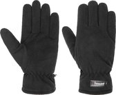 Fleece handschoen met Thinsulate voering - zwart - maat L