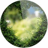 Hart in de heg | Wanddecoratie | 90CM x 90CM | Schilderij | Foto op plexiglas | natuur | Landschappen