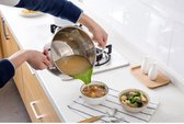 EPIN | Anti Knoei Schenktuit Voor Aan Pan | Anti-spill | Giet Hulpstuk | Soep | Keuken Gadget | Tool | Trechter | Afgieten | Keuken Gereedschap | GROEN