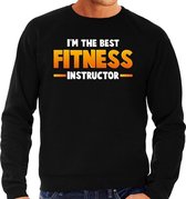 Im the best fitness instructor sweater zwart voor heren XL
