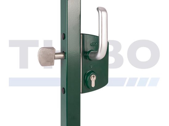 Poortslot / met hefschoot / L R bruikbaar / doornmaat 60 mm / voor profielcilinder