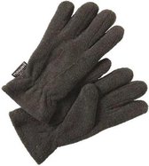 Fleece handschoen met Thinsulate voering - antraciet grijs - maat XL