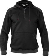 Dassy Indy Sweater met kap 300318 - Zwart/Antracietgrijs - 3XL