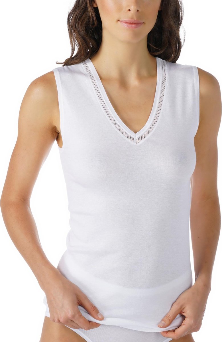 Mey Shirt Zonder Mouw 2000 Dames 26307 Wit 1 weiss Dames 44 bol