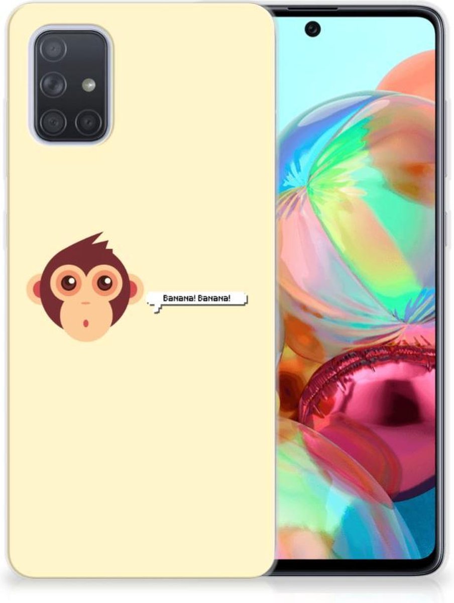 Samsung Galaxy A71 Telefoonhoesje met Naam Monkey