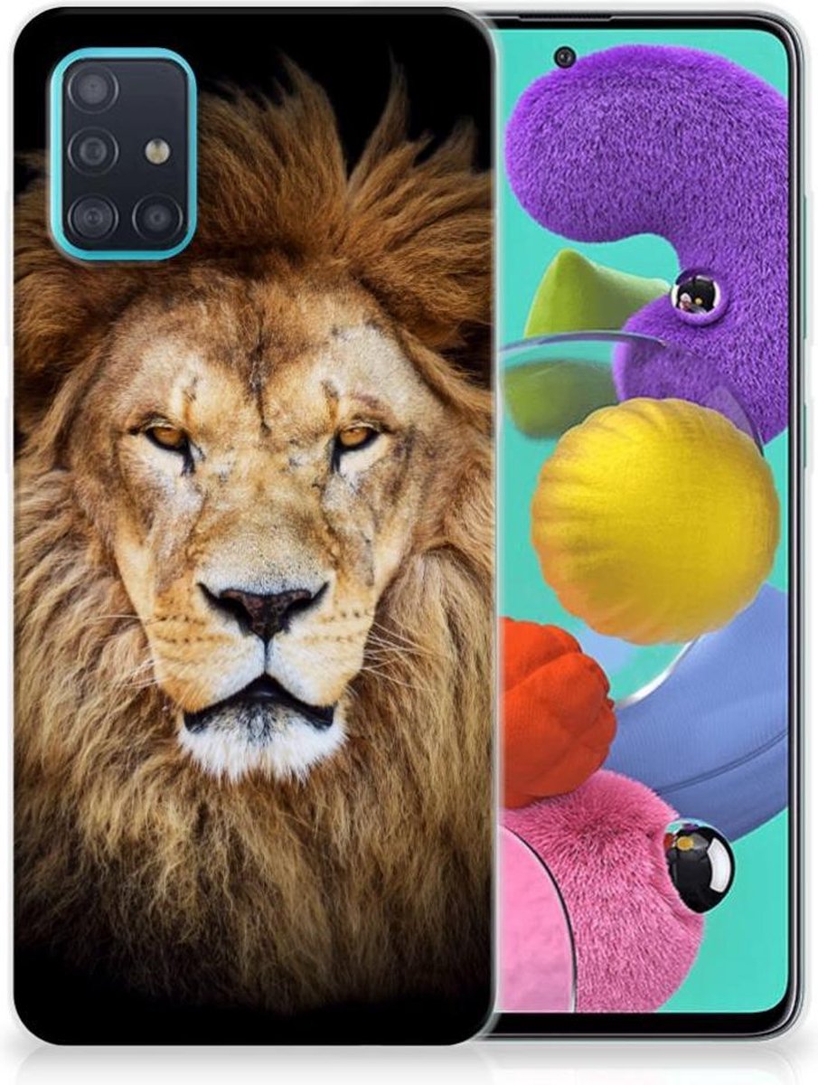 Samsung Galaxy A51 TPU Hoesje Leeuw