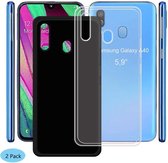 2 Kleuren Pack Siliconen Samsung Galaxy A40 - Hoesje