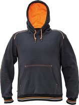 Hooded sweater Knoxfield antraciet/oranje 2XL