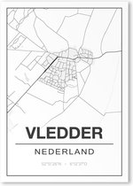 Poster/plattegrond VLEDDER - 30x40cm