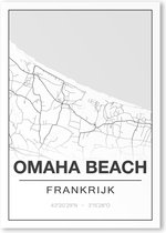 Poster/plattegrond OMAHABEACH - A4