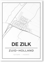 Poster/plattegrond DE ZILK - 30x40cm