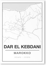 Poster/plattegrond DARELKEBDANI - A4