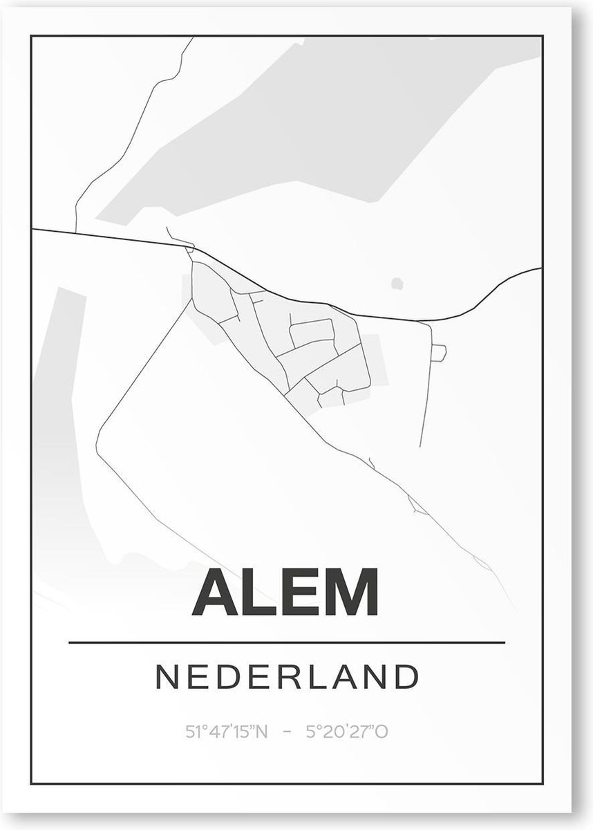 Poster/plattegrond ALEM - A4