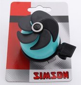 Simson Fietsbel Air - turquoise/zwart