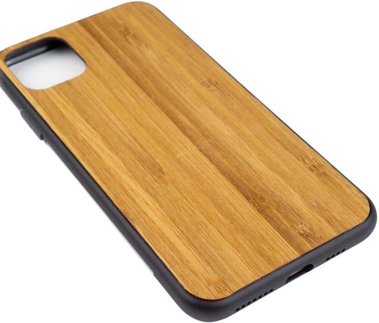 Houten Telefoonhoesje Iphone 11 Pro Max - Bumper case - Bamboe | bol.com