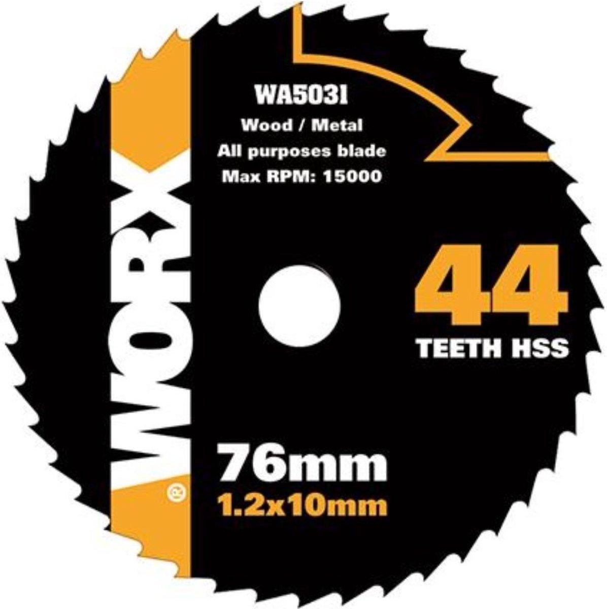 Worx WA5031 zaagblad HSS 44TPI 76mm