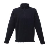Zwarte dunne fleece trui met halve rits merk Regatta maat L