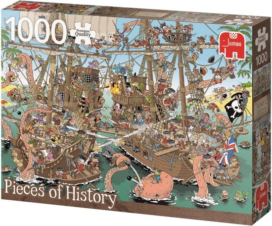Jumbo Premium Collection Puzzel Pieces of History: Pirates - Legpuzzel - 1000  stukjes | bol.com