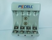 PKCELL Universele batterijlader voor AA / AAA / 9V /