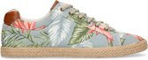 Sacha - Heren - Blauwe veterschoenen met bloemenprint - Maat 42