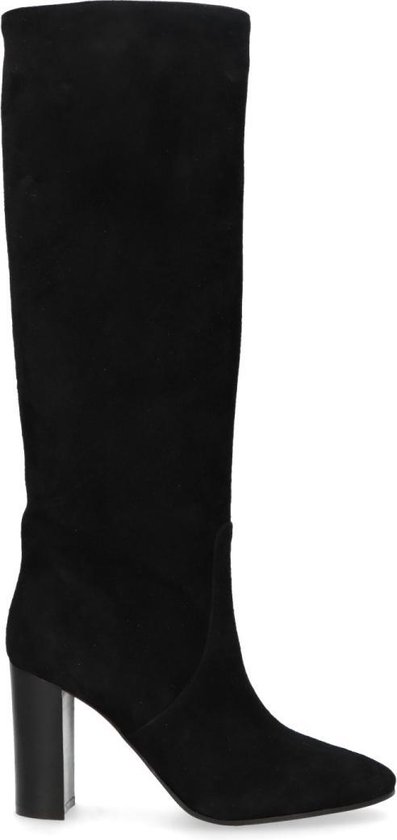 Wonderlijk bol.com | Sacha - Dames - Zwarte suède laarzen met hoge hak - Maat 41 QP-68