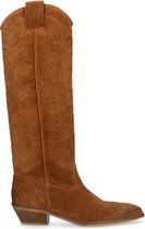 Sacha - Dames - Cognac suède cowboylaarzen - Maat 36