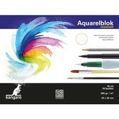 3x Aquarelblokken 300 gram 32 x 24 cm - Aquarel papier - Aquarelblokken/tekenblokken - Hobby/schildermateriaal